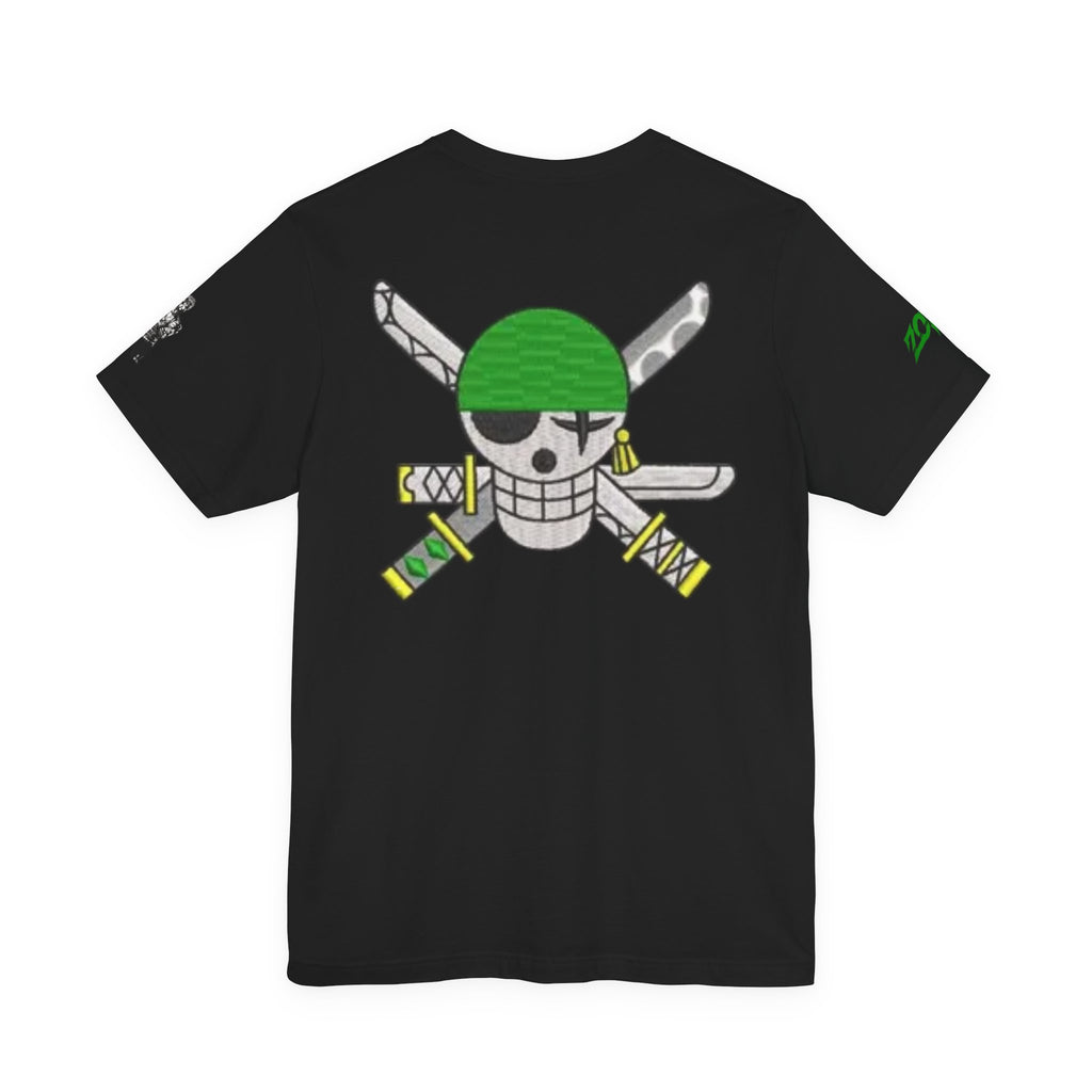 Roronoa Zoro Anime Tee — Pirate Skull & Sword Graphic T‑Shirt